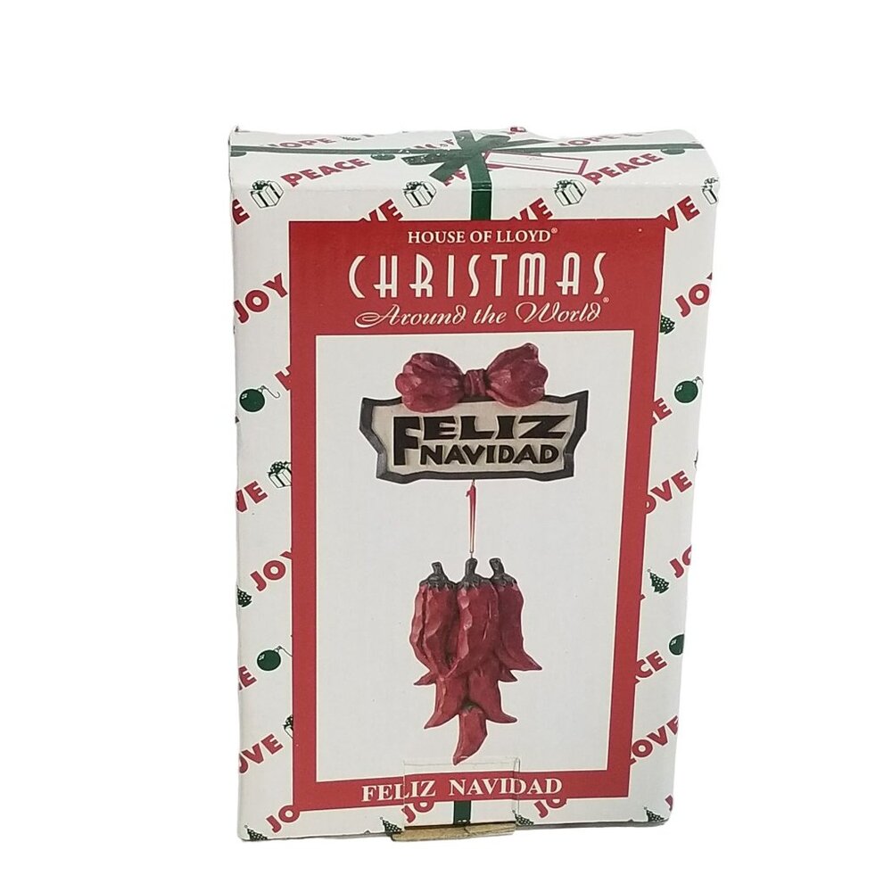 Vintage House of Lloyd Christmas Around The World Feliz Navidad Pepper Decor‎